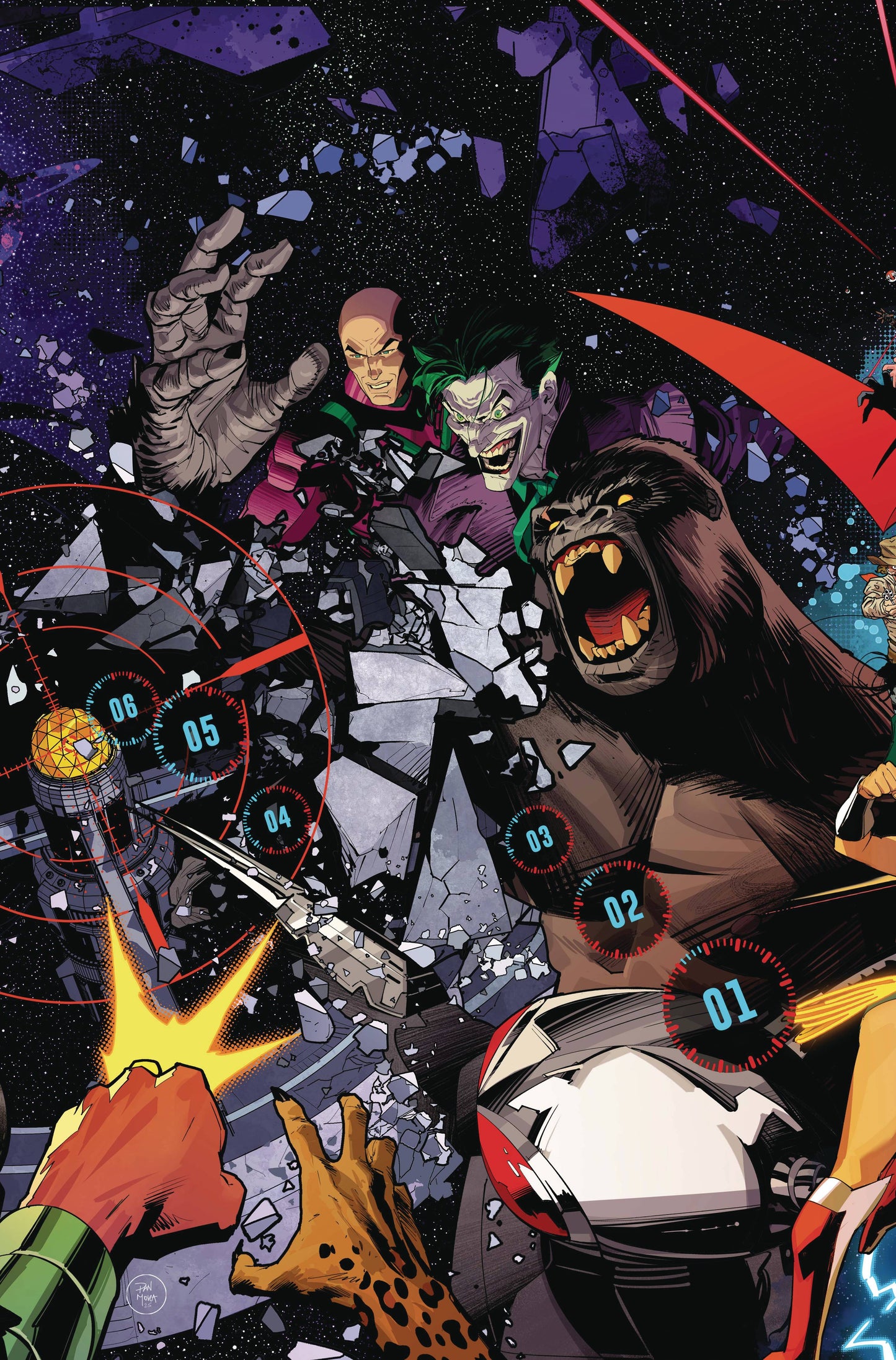 JUSTICE LEAGUE UNLIMITED #7 CVR A DAN MORA CONNECTING