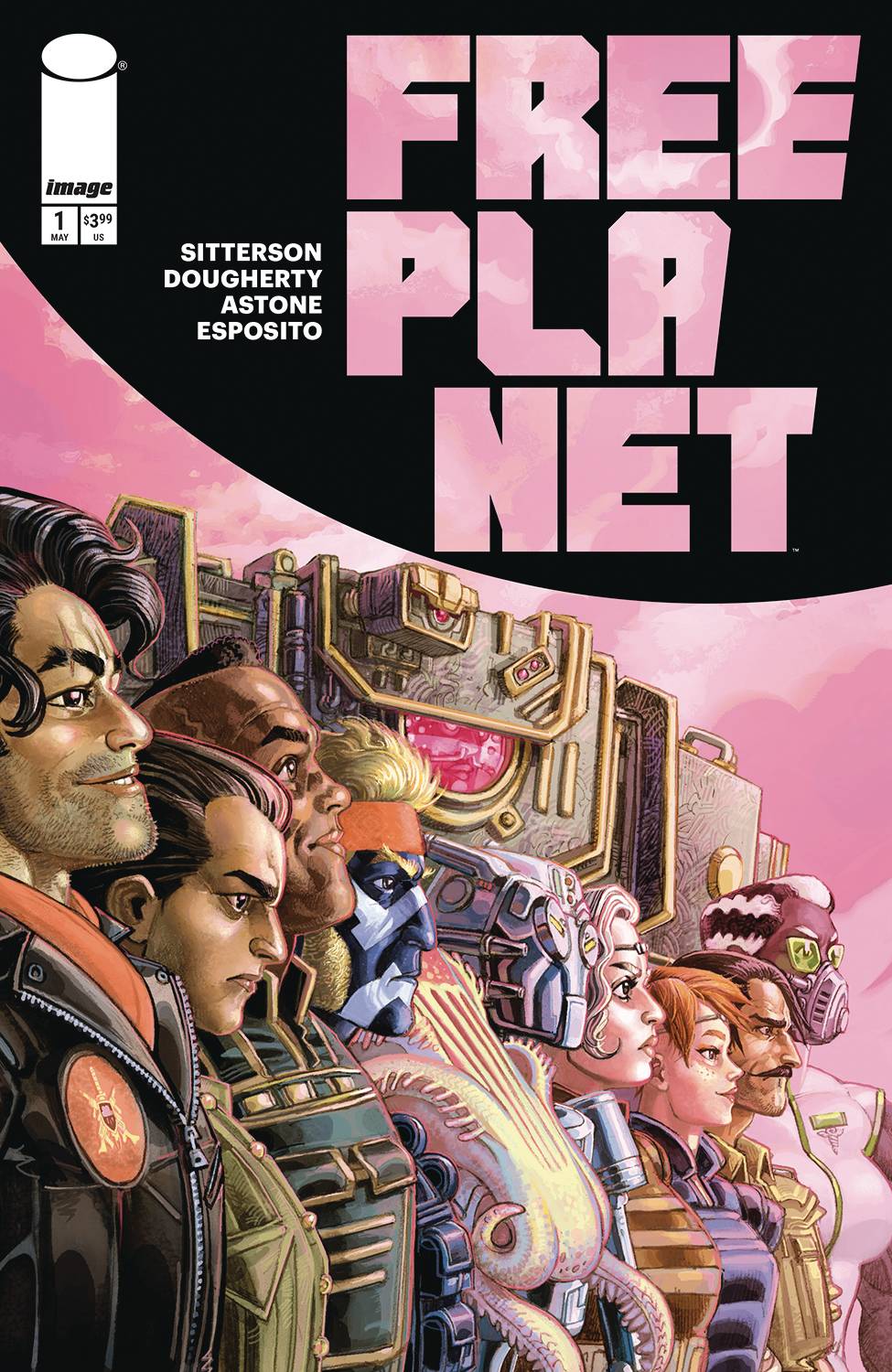 FREE PLANET #1 CVR D INC 1:25 JED DOUGHERTY FOIL VAR