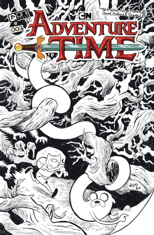 ADVENTURE TIME (2025) #3 CVR F 50 COPY INCV B&W BA