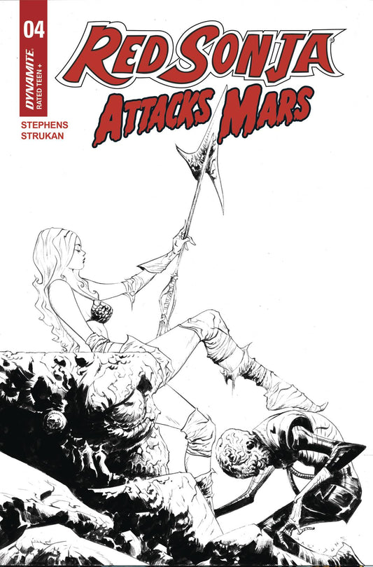 RED SONJA ATTACKS MARS #4 CVR E 10 COPY INCV LEE LINE ART