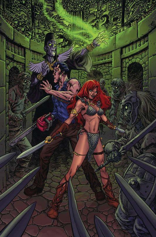RED SONJA VS AOD #3 CVR E RANEY METAL PREMIUM (C: 0-1-2)