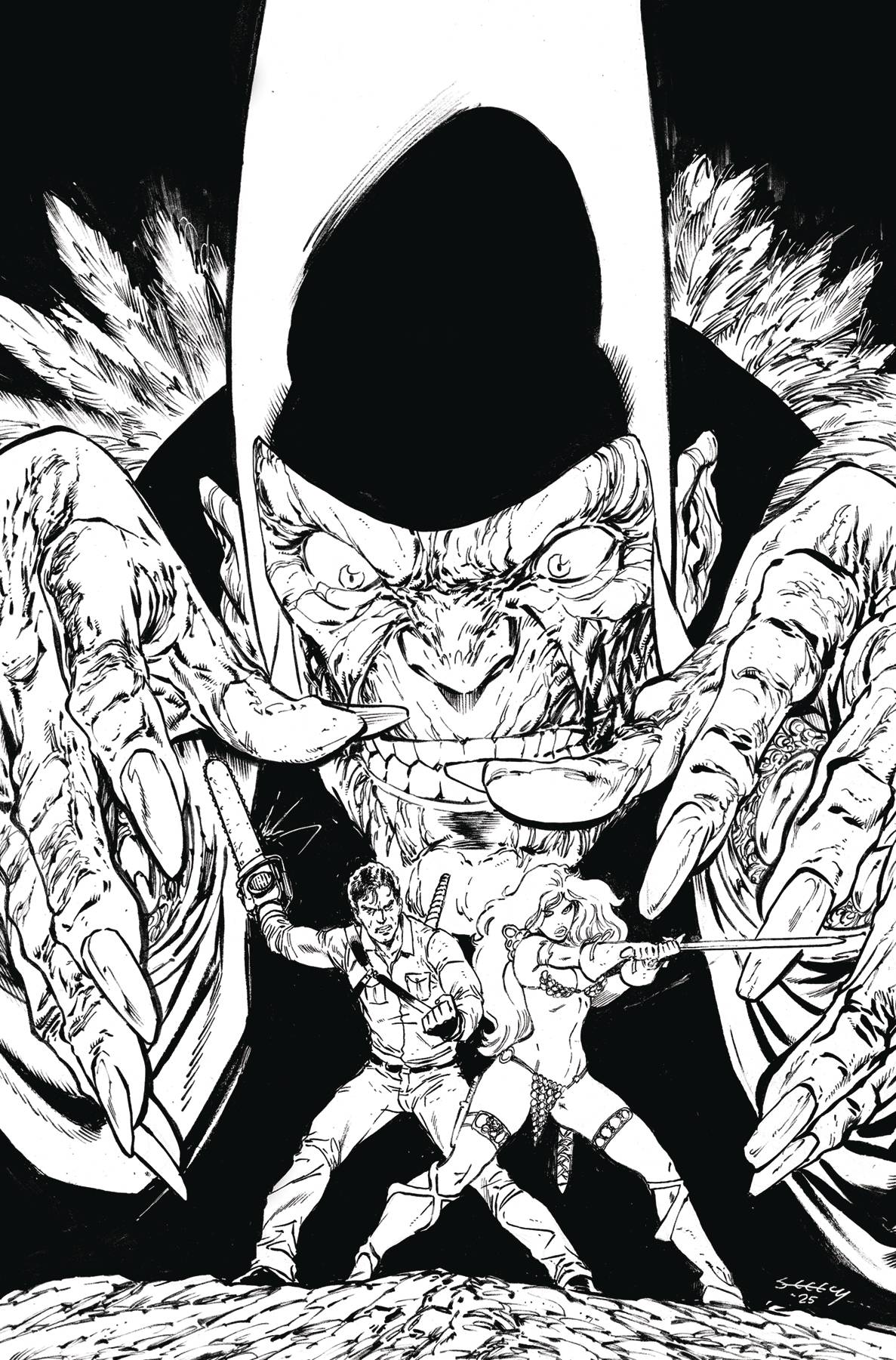 RED SONJA VS AOD #3 CVR I 15 COPY INCV SEELEY LINE ART VIRGI