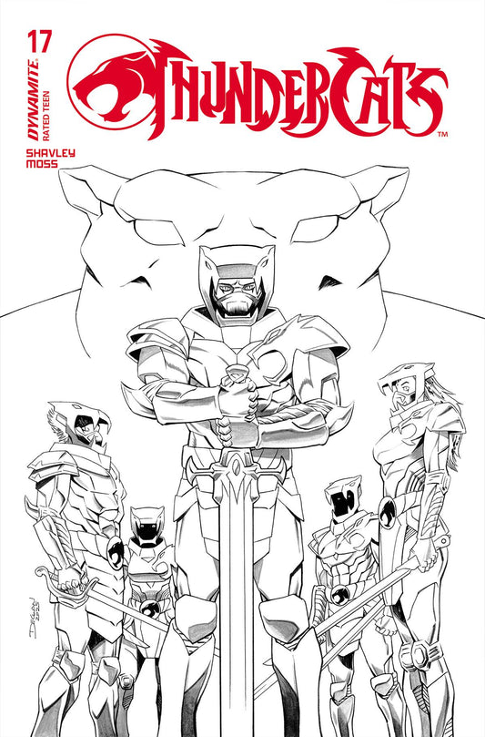 THUNDERCATS #17 CVR N 10 COPY INCV SHALVEY LINE ART (C: 1-0-