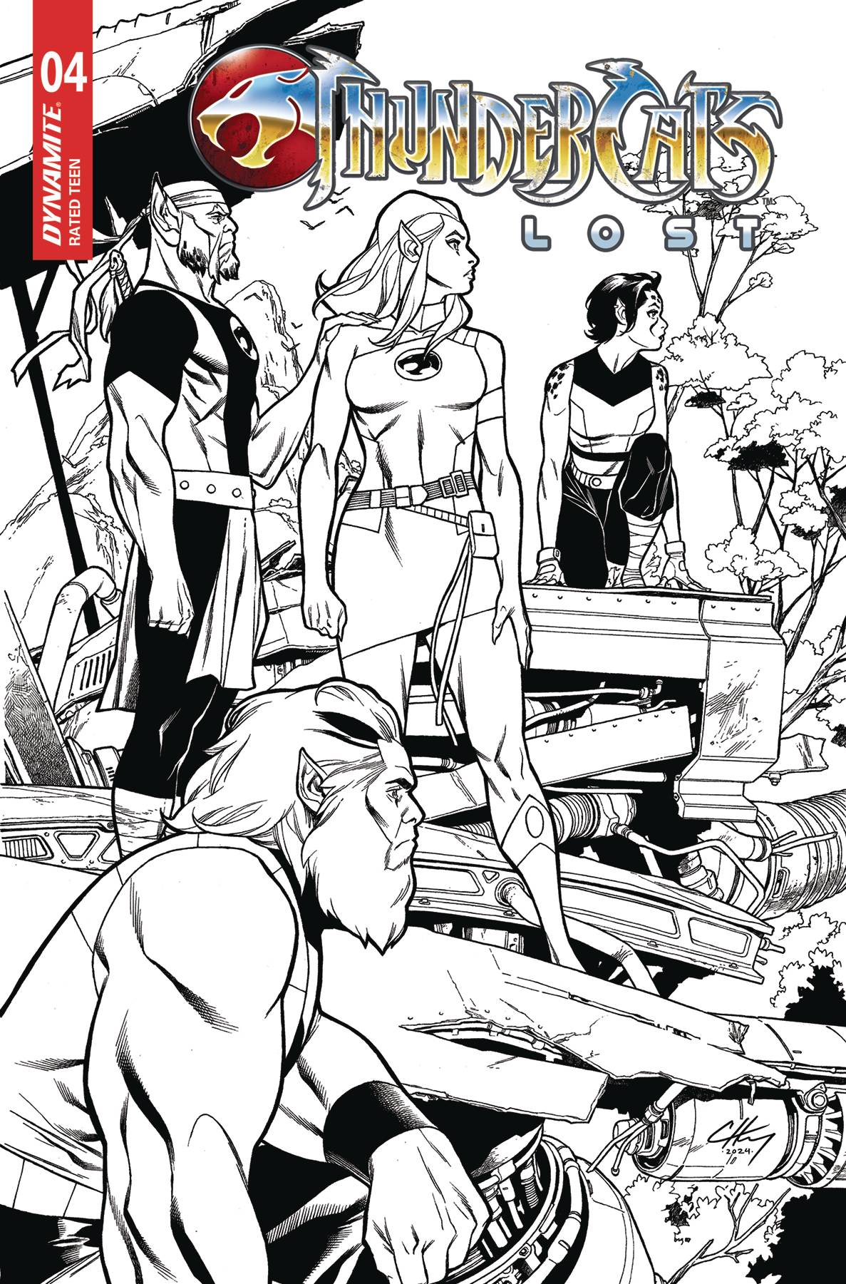 THUNDERCATS LOST #4 CVR H 10 COPY INCV HENRY LINE ART (C: 1-