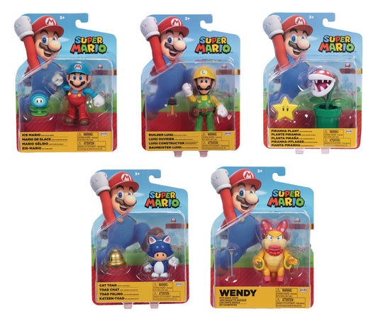 SUPER MARIO 4IN FIGURES WV44 ASST (NET) (C: 1-1-2)