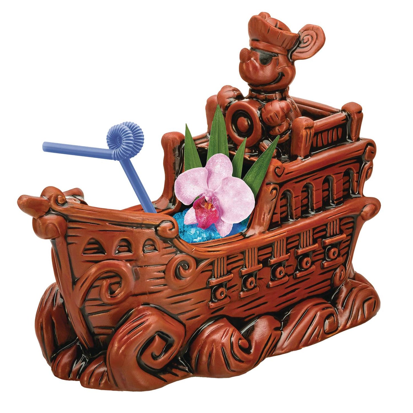 DISNEY ARTIST SERIES PIRATE SHIP MICKEY GEEKI TIKI MUG (NET)