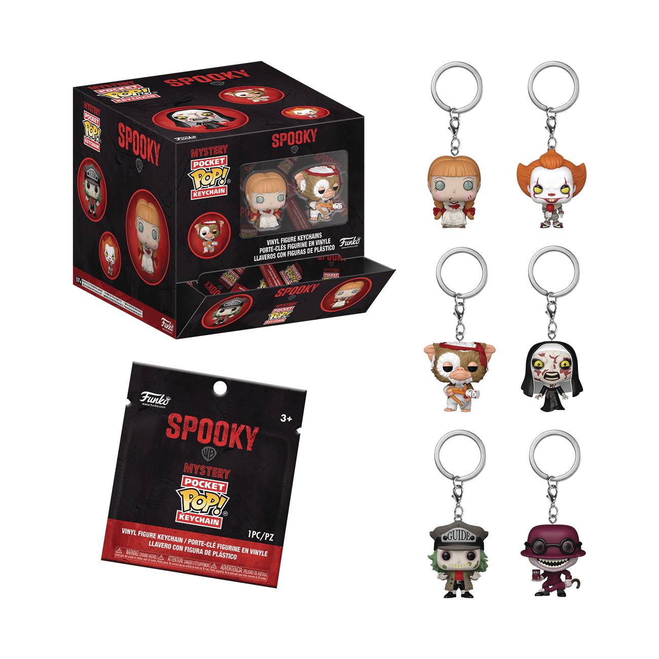 POP KEYCHAIN HORROR 12PC PDQ BLIND (C: 1-1-2)
