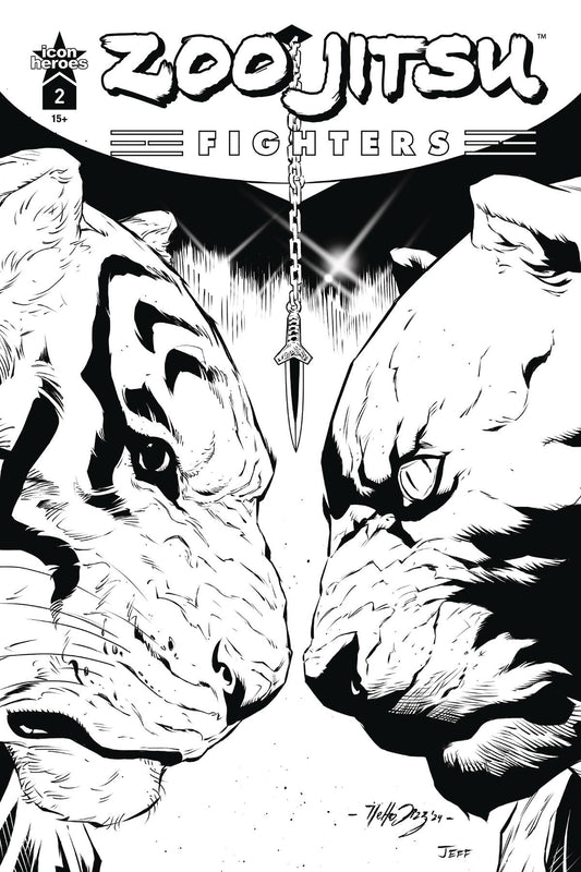 ZOO JITSU FIGHTERS #2 (OF 4) CVR E DIAZ B&W (C: 0-1-2)
