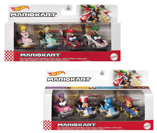 HOT WHEELS MARIO KART DIE-CAST 4 PACK ASST (NET) (C: 1-1-2)