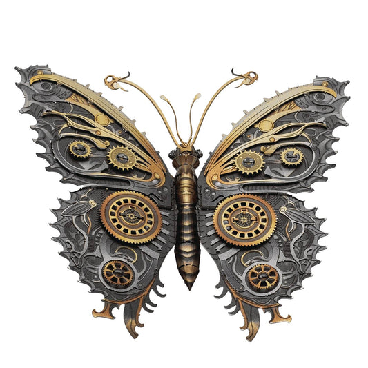 STEAMPUNK BUTTERFLY METAL MODEL KIT (NET) (C: 1-1-2)