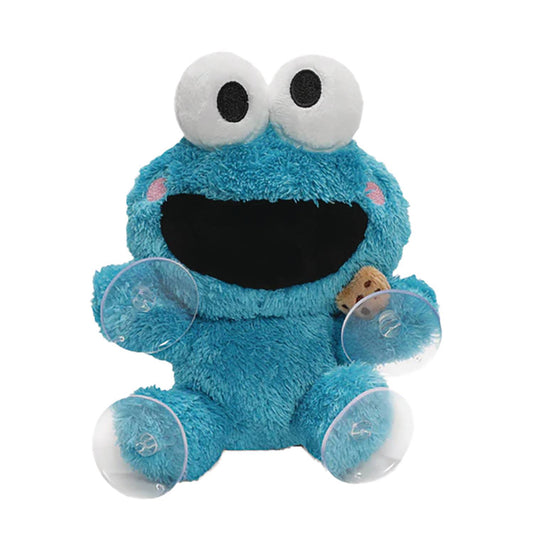 SESAME STREET COOKIE MONSTER 8IN PLUSH WINDOW CLINGER (NET)