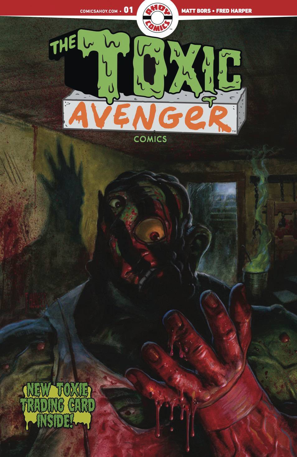 TOXIC AVENGER COMICS #1 CVR D HARPER BAGGED W TC CARD (MR)