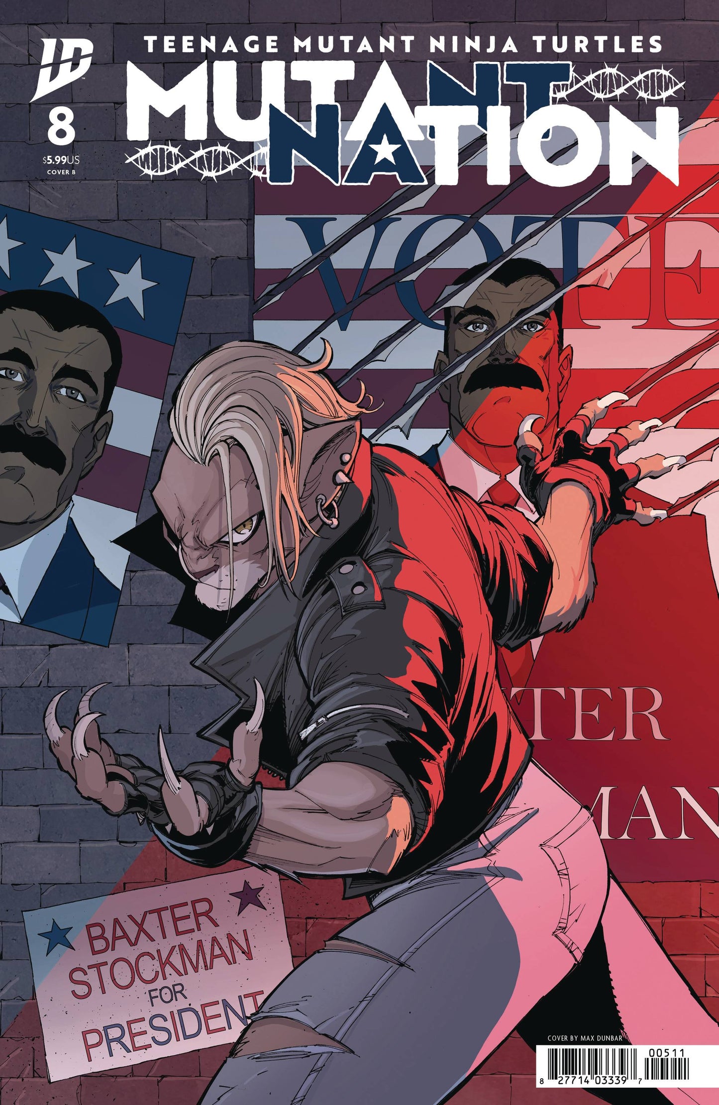 TMNT MUTANT NATION #8 CVR B DUNBAR