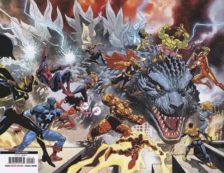 GODZILLA VS FANTASTIC FOUR #1 2ND PTG 25 COPY INCV YU VAR