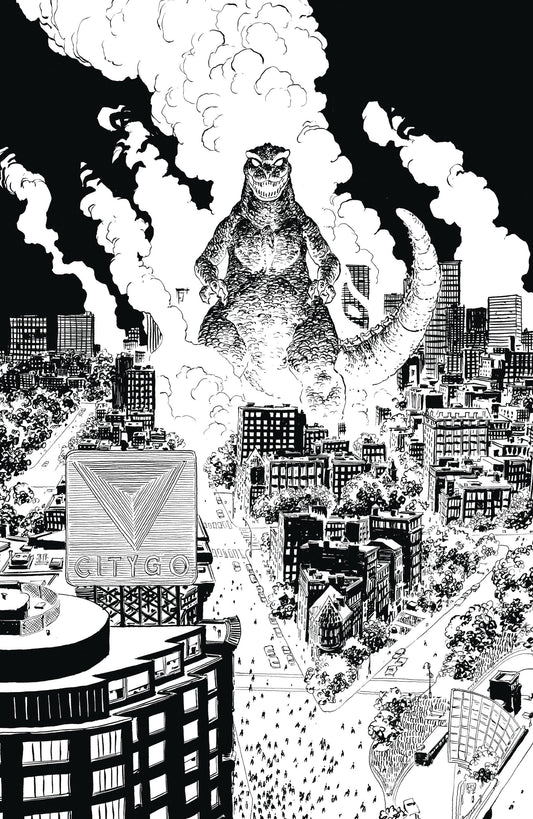 GODZILLA VS AMERICA BOSTON #1 50 COPY SHERMAN B&W INCV