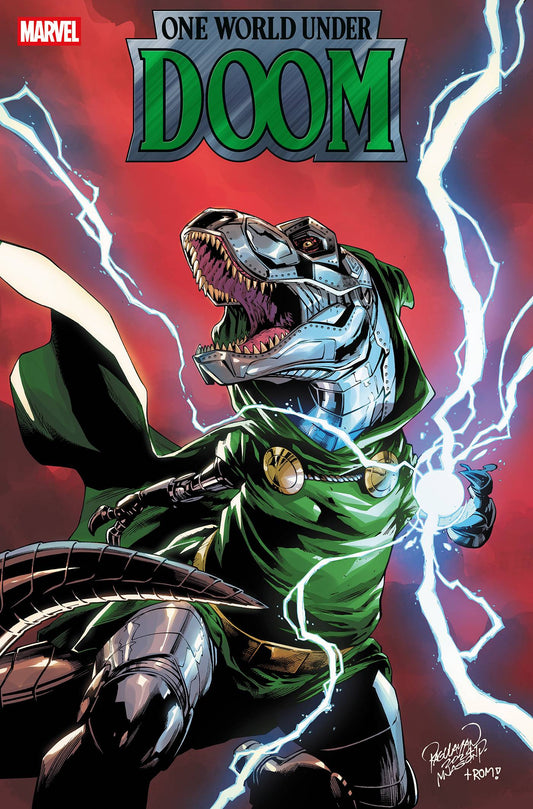 ONE WORLD UNDER DOOM #6 (OF 9) CARLO PAGULAYAN DOOMASAUR VAR