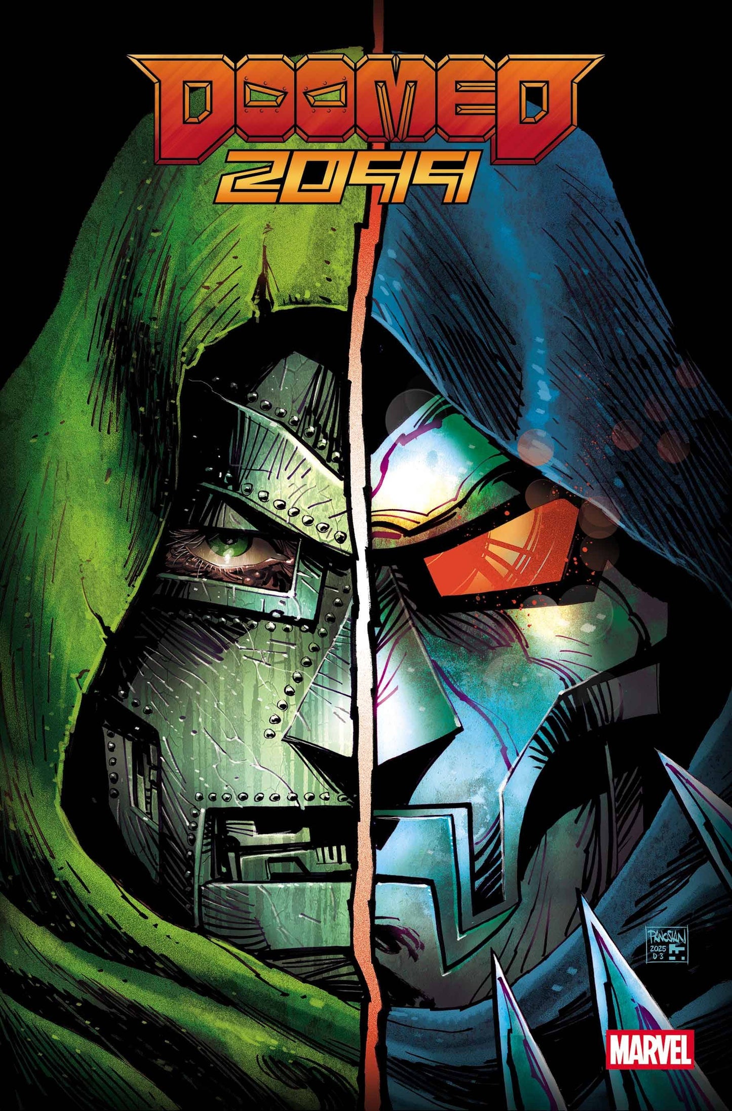 DOOMED 2099 #1 DAN PANOSIAN DOOMED MASK FOIL VAR (NET)