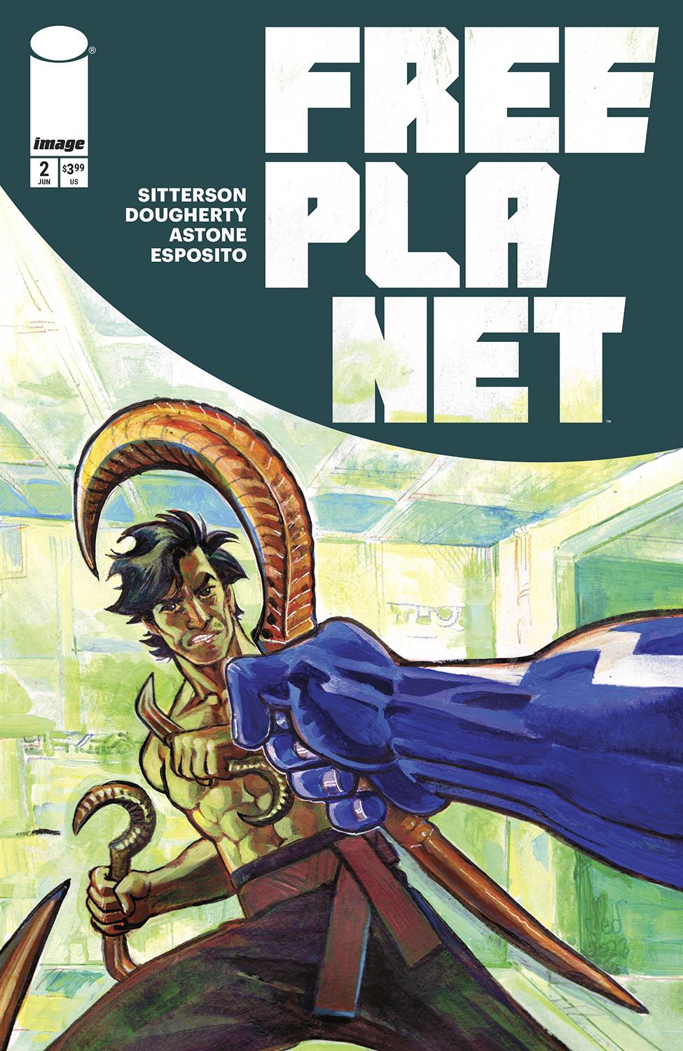 FREE PLANET #2 CVR C INC 1:25 JED DOUGHERTY FOIL VAR