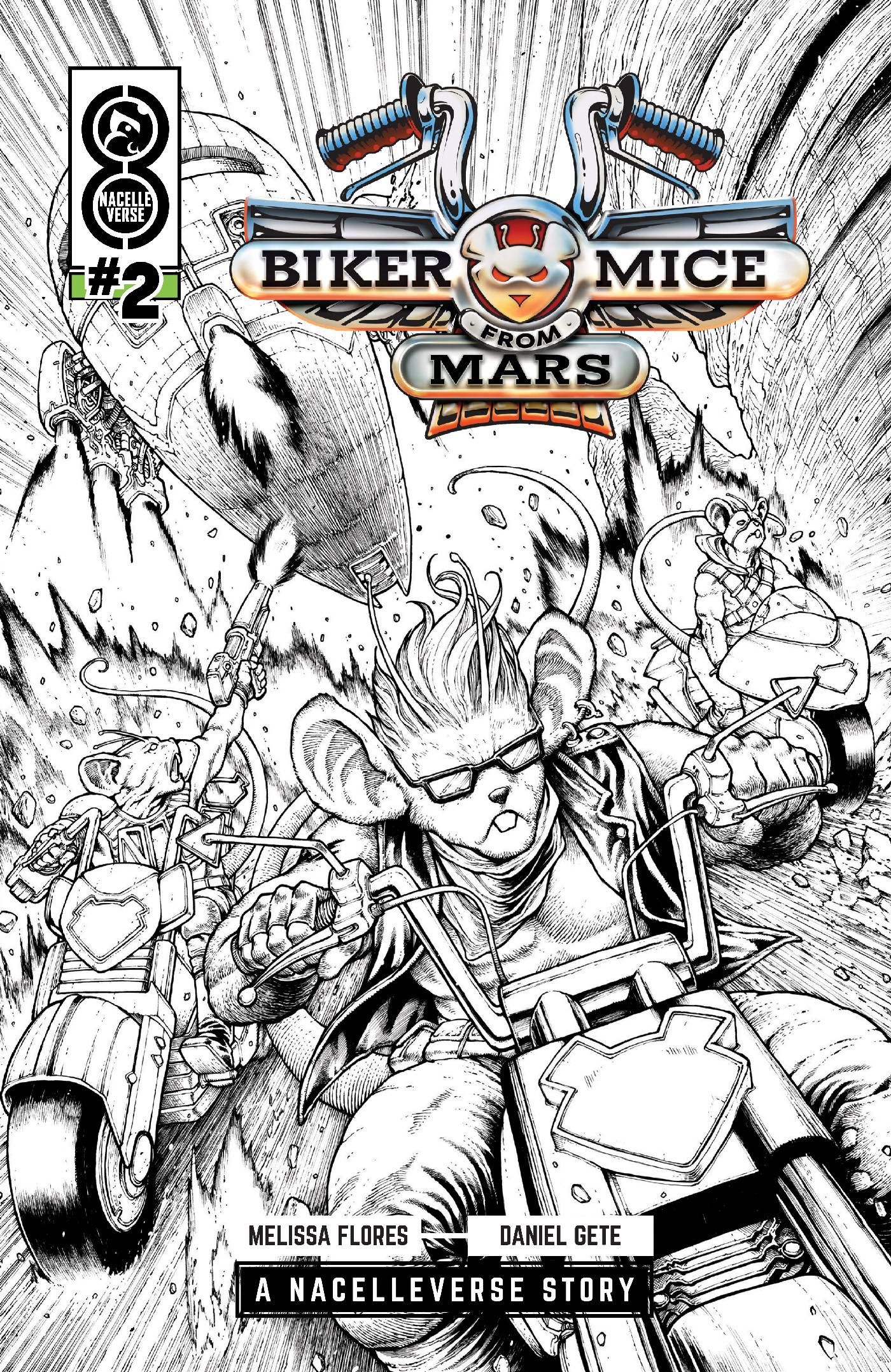 BIKER MICE FROM MARS (2025) #2 CVR E 50 COPY INCV GETE B&W