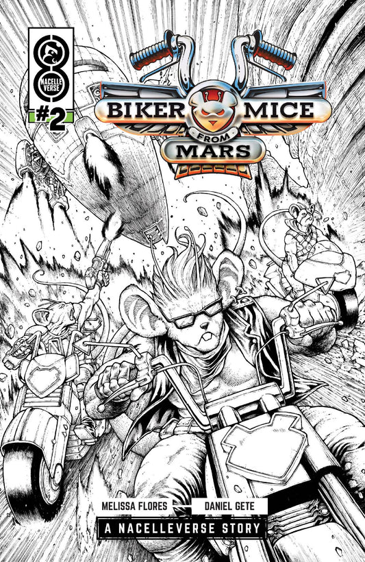 BIKER MICE FROM MARS (2025) #2 CVR E 50 COPY INCV GETE B&W