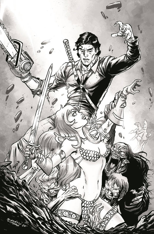 RED SONJA VS AOD #4 CVR I 15 COPY INCV SEELEY LINE ART VIRGI