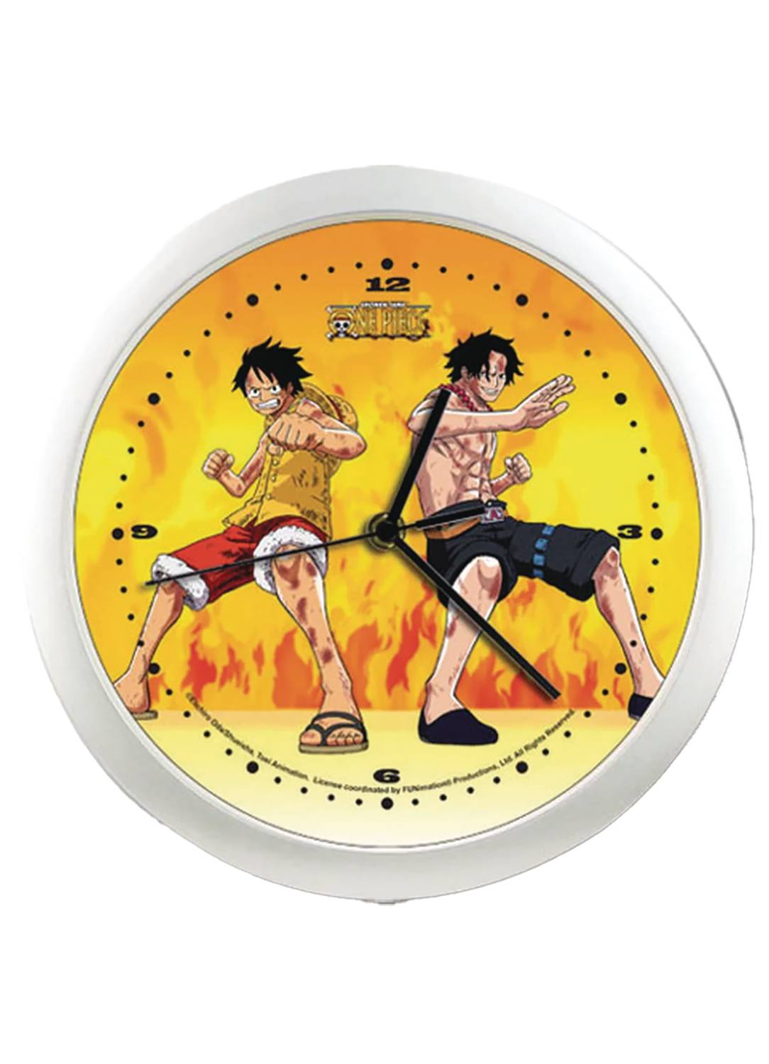 ONE PIECE LUFFY ACE WALL CLOCK (NET) (C: 1-1-2)