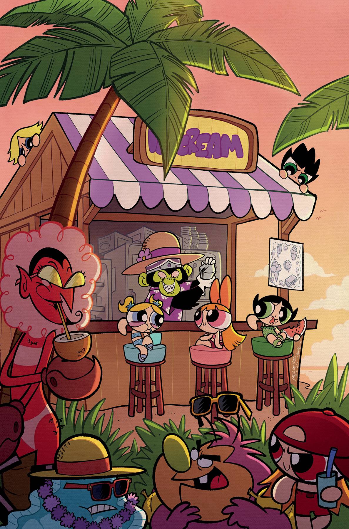 POWERPUFF GIRLS SUPERVILLAIN SPECTACULAR #1 CVR F 15 COPY IN