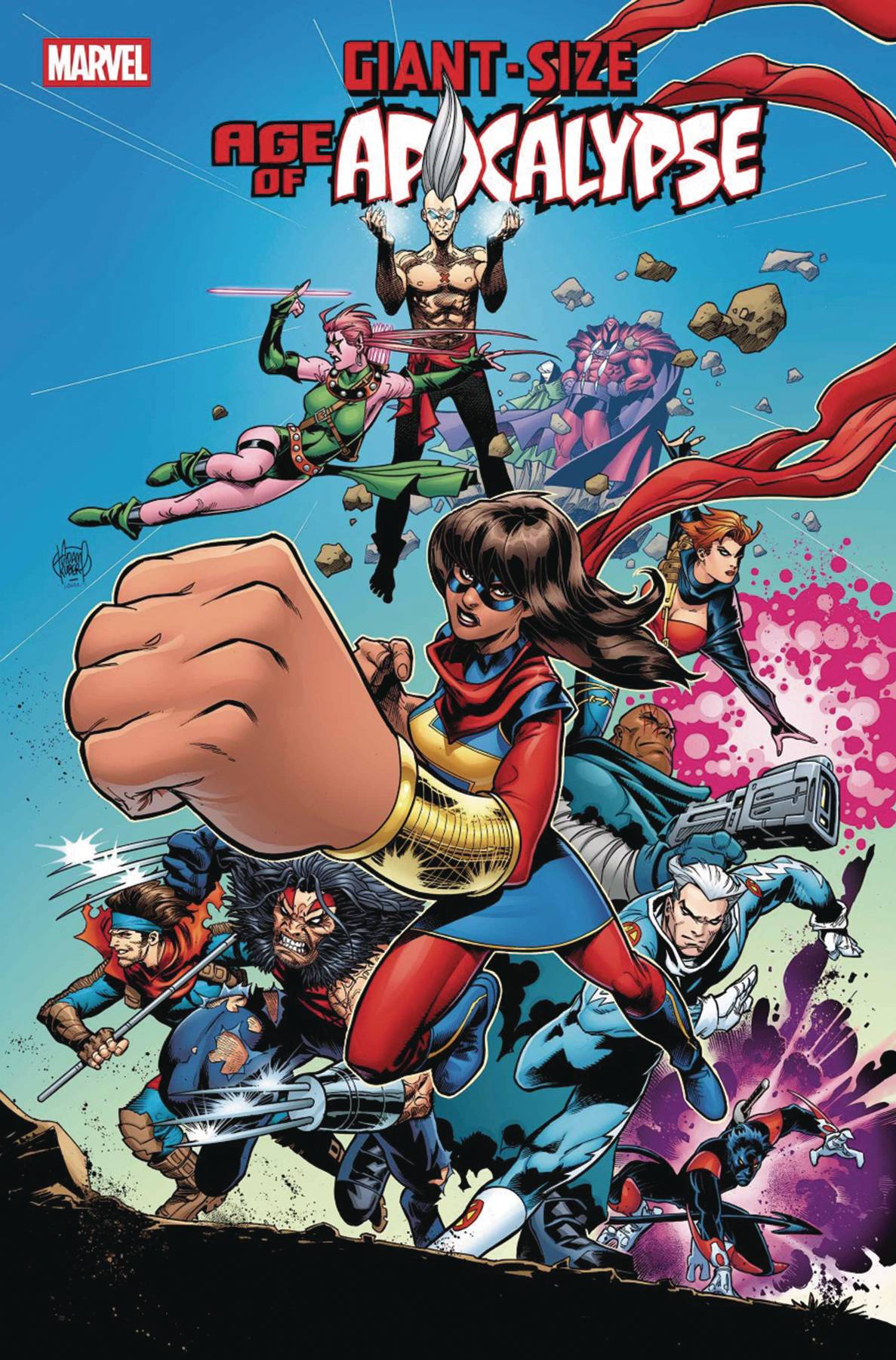 DF GIANT-SIZE AGE OF APOCALYPSE #1 KELLY & LANZING SGN (C: 0