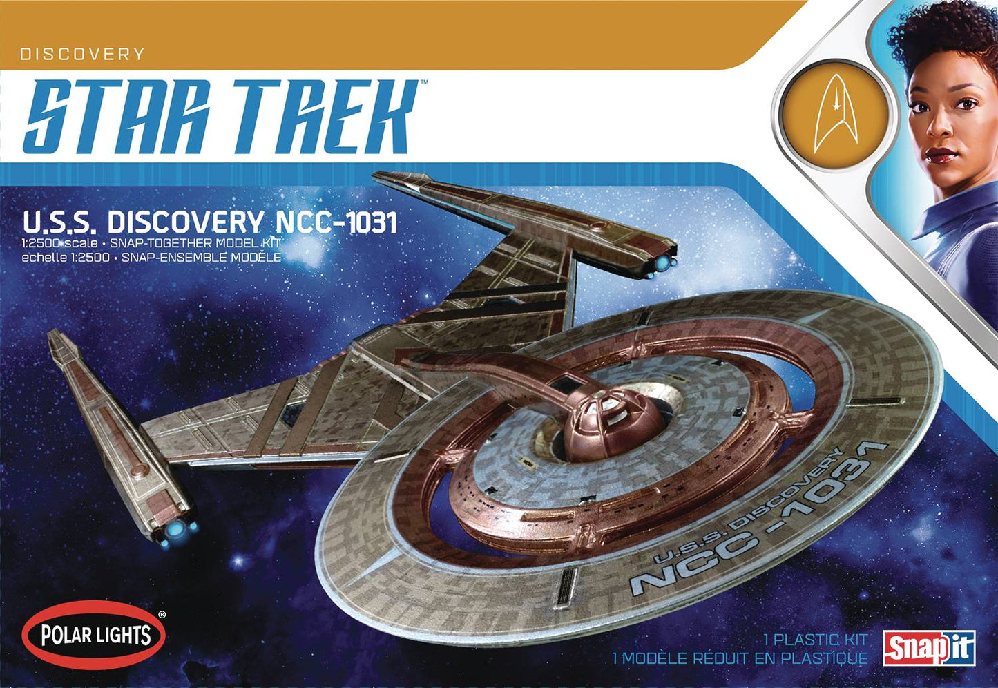 ST USS DISCOVERY 2T POLAR LIGHTS 1/25 MODEL KIT (Net) (C: 1-