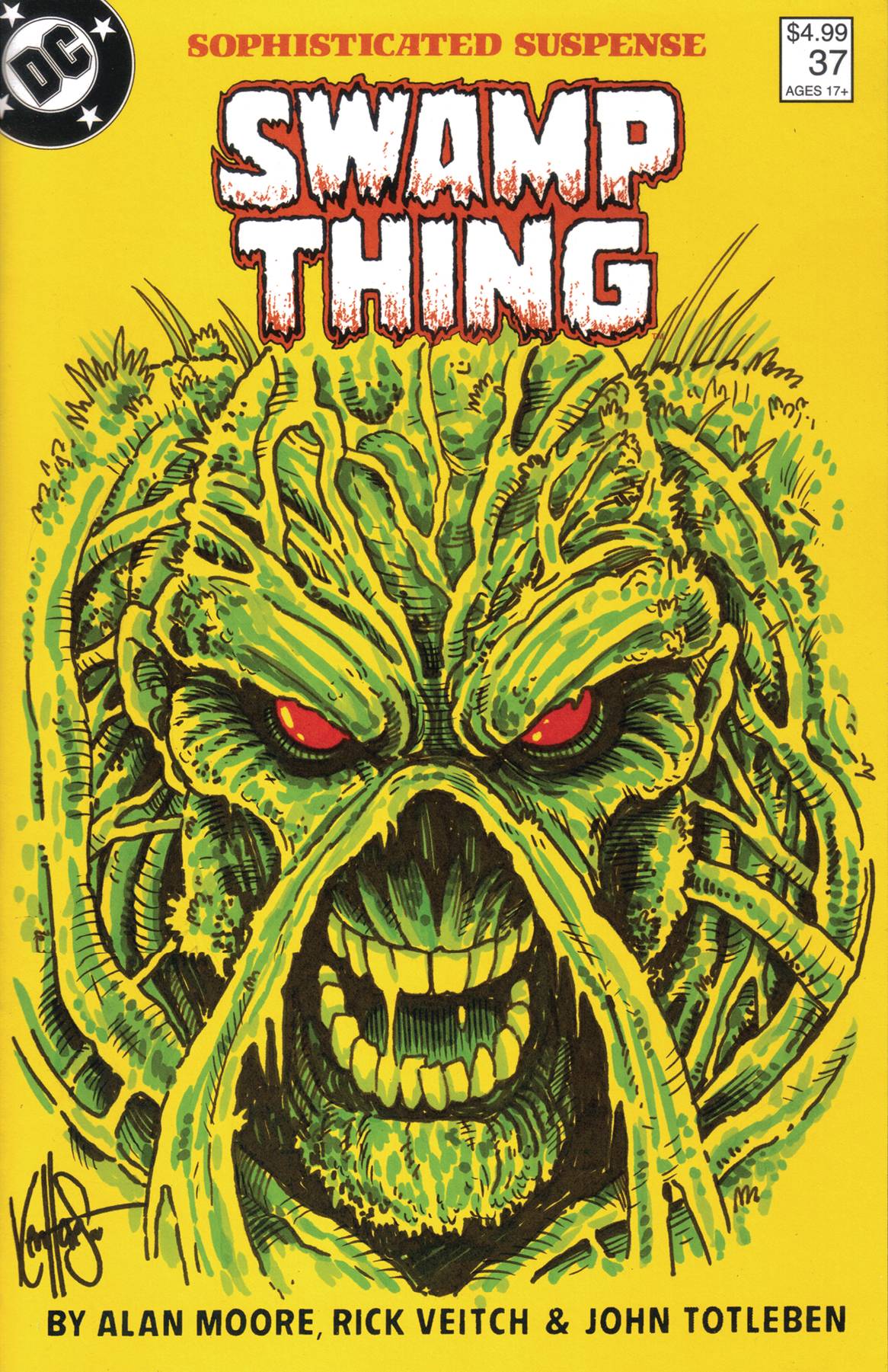 DF SAGA OF SWAMP THING #37 HAESER SGN & REMARK SWAMP SKET (C