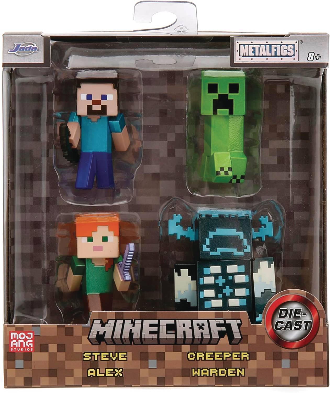 MINECRAFT 2.5IN METALFIGS 4PK W1 (NET) (C: 1-1-2)