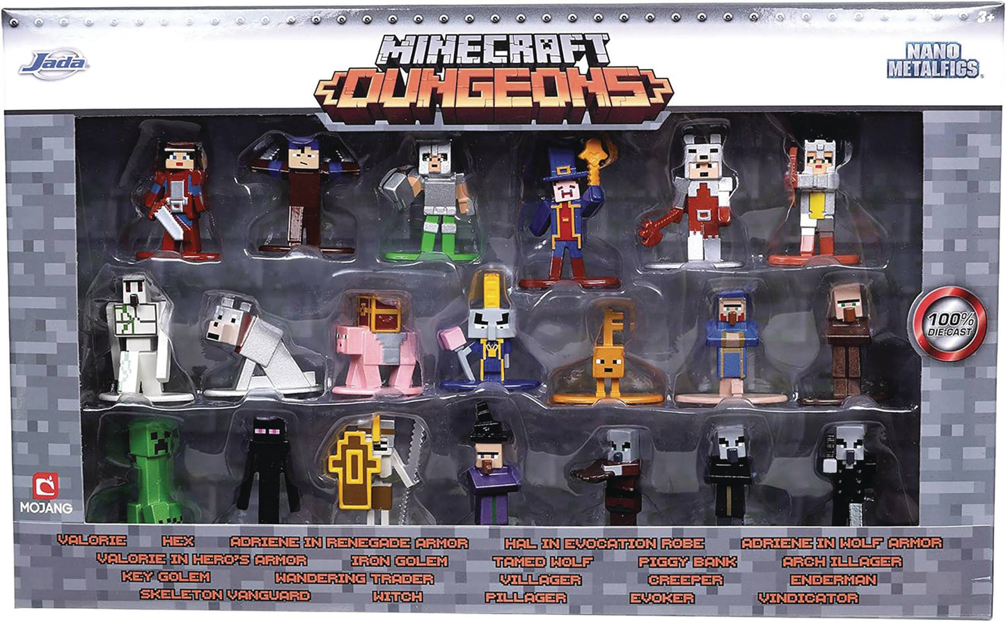 MINECRAFT DUNGEONS 1.65IN NANO METALFIGS 20PK W4 (NET) (C: 1