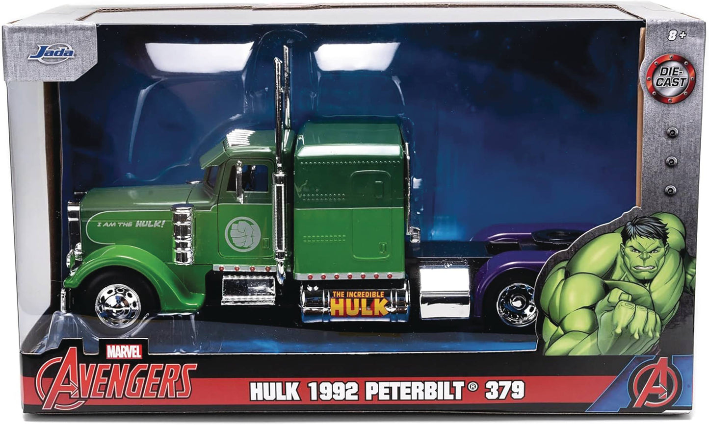 MARVEL HULK 1992 PETERBUILT 379 BIG RIG 1/24 DIE-CAST VEH (N