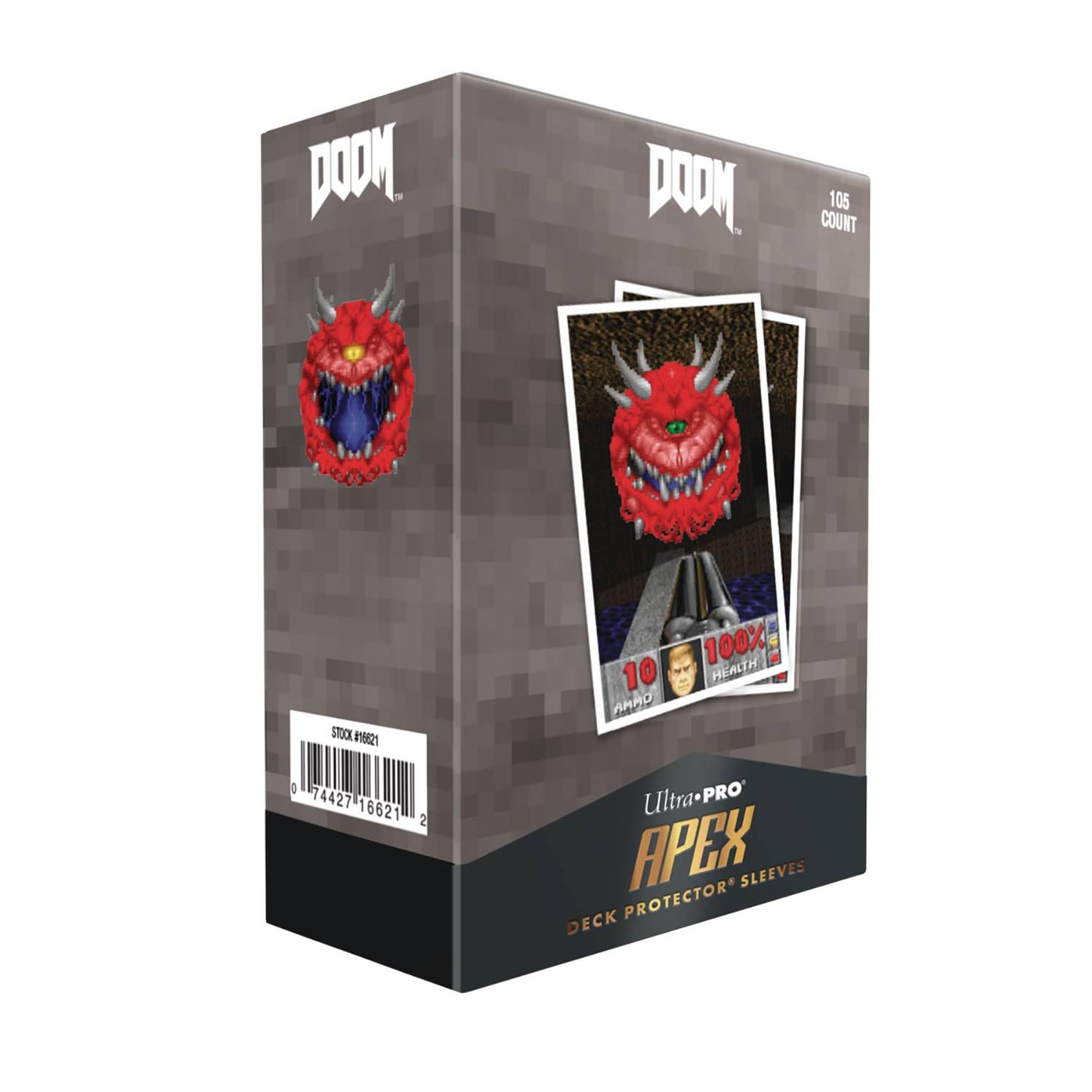 DOOM 105CT APEX DECK PROTECTOR SLEEVES CACODEMON BETHESDA (N