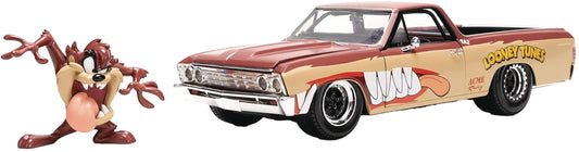 LOONEY TUNES CHEVY EL CAMINO W/ TAZ 1/24 DIE-CAST VEHICLE (N