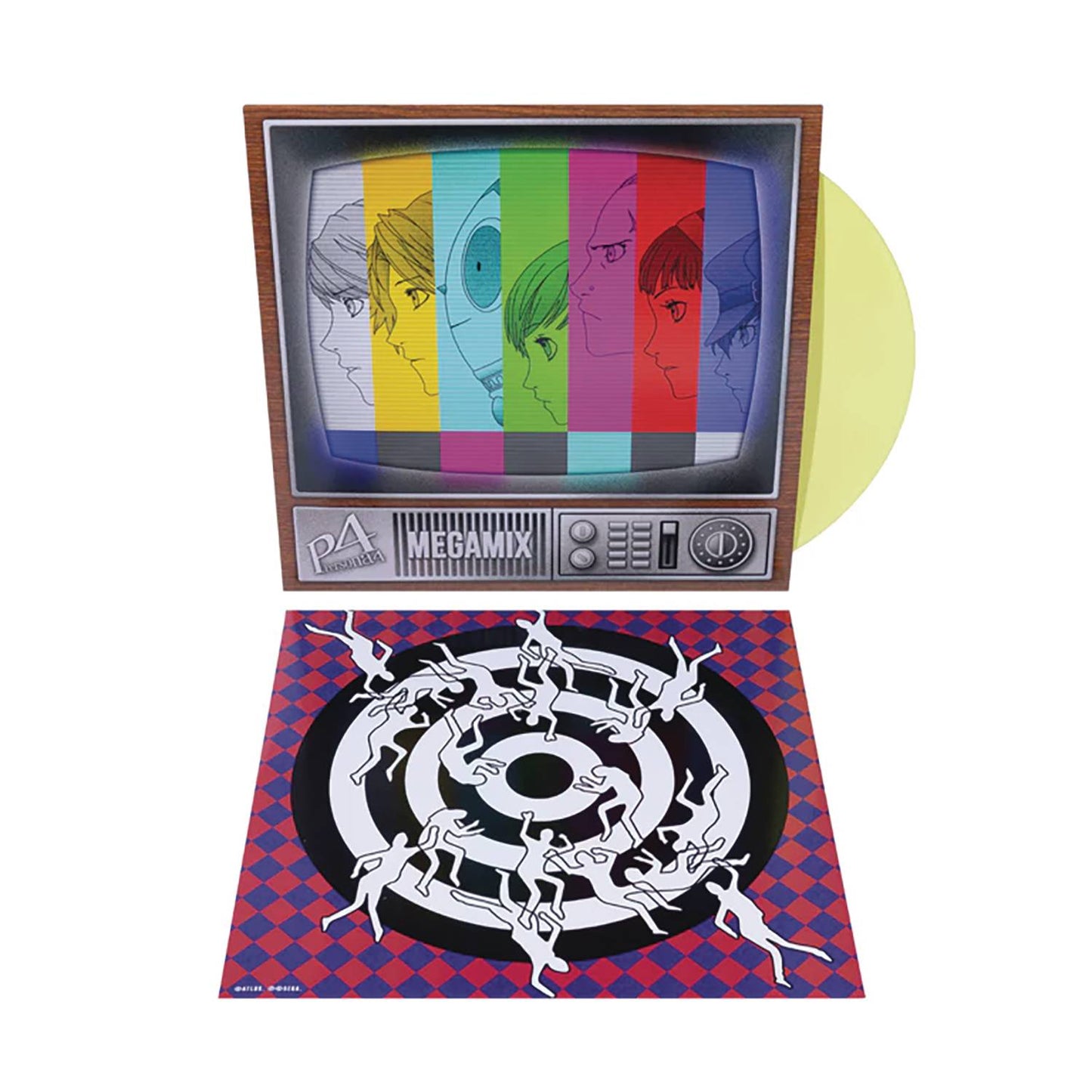 PERSONA 4 MEGAMIX SOUNDTRACK YELLOW VINYL LP (NET) (C: 1-1-2