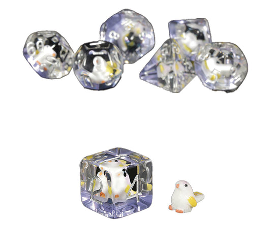 RESIN DICE CHICKEN 7PC SET (NET) (C: 1-1-2)