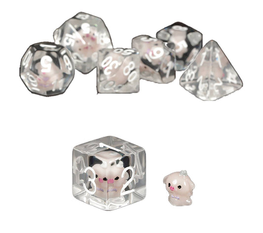 RESIN DICE PIG 7PC SET (NET) (C: 1-1-2)