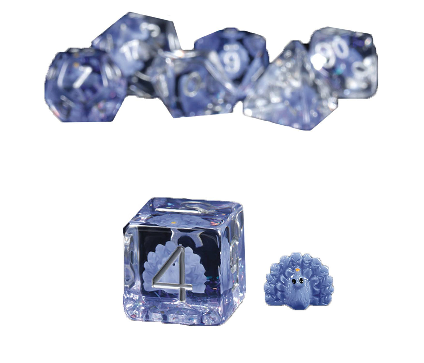 RESIN DICE PEACOCK 7PC SET (NET) (C: 1-1-2)