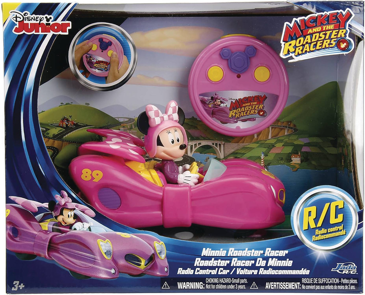 DISNEY MINNIE MOUSE ROADSTER RACER BOW RC CAR (NET) (C: 1-1-