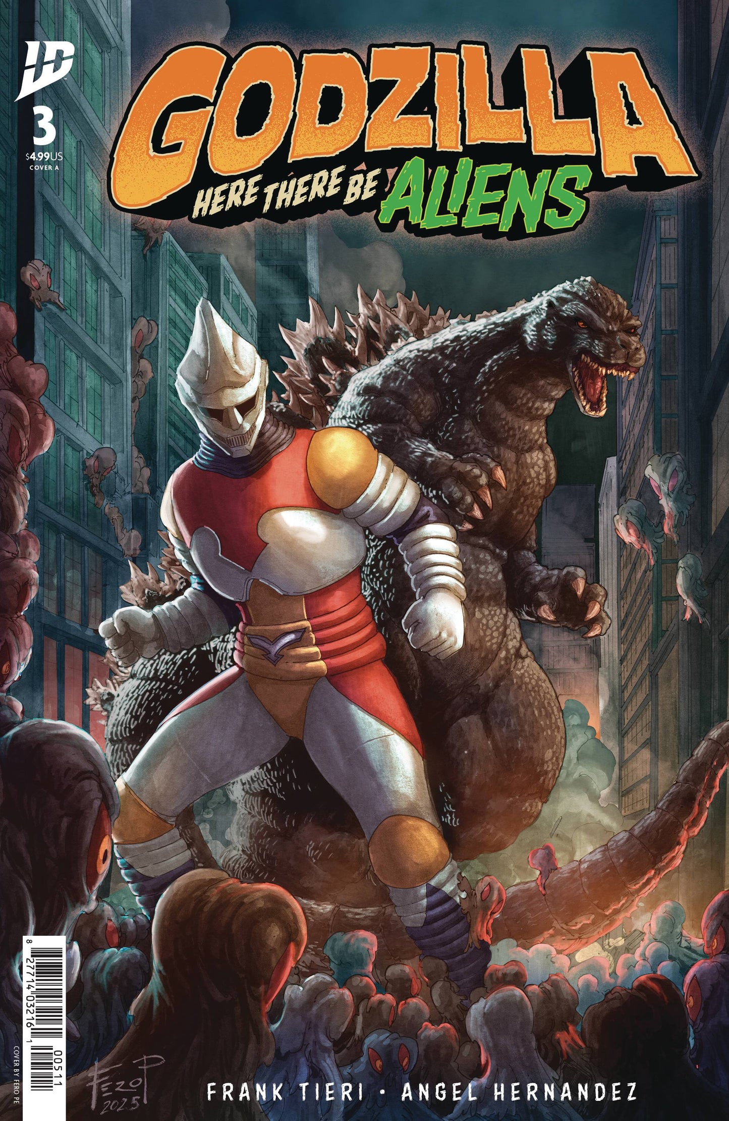 GODZILLA HERE THERE BE ALIENS #3 CVR A PE