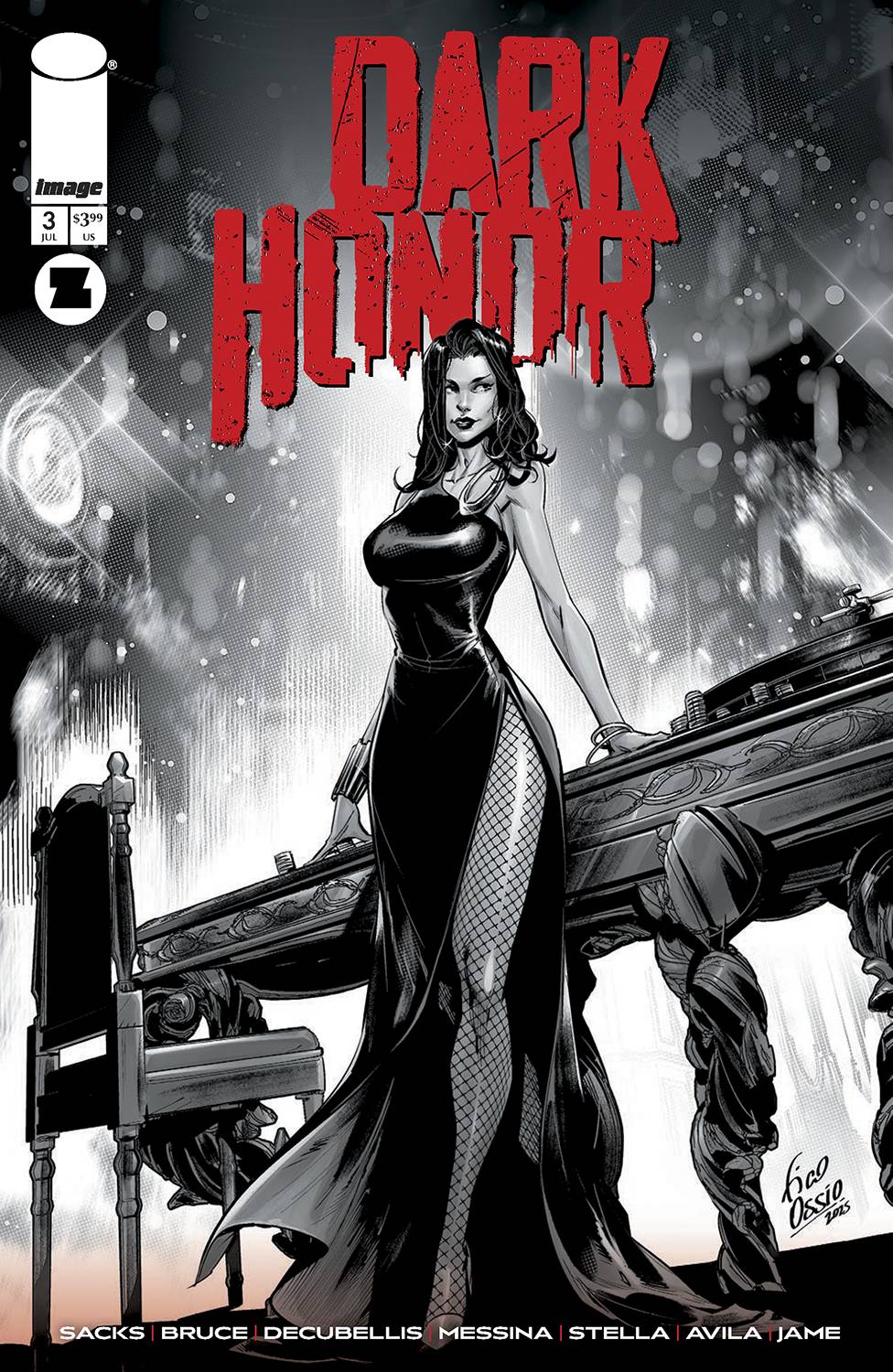 DARK HONOR #3 (OF 5) CVR B INC 1:10 FICO OSSIO B&W VAR