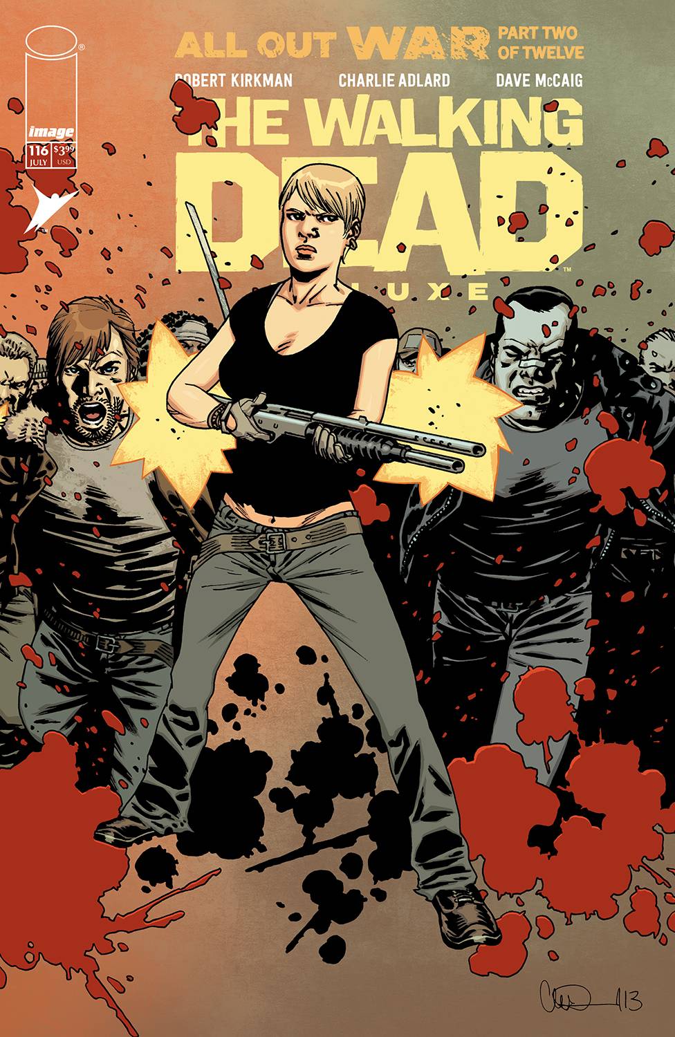 WALKING DEAD DELUXE #116 CVR B CHARLIE ADLARD & DAVE MCCAIG