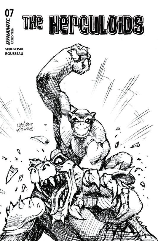 HERCULOIDS #7 CVR E 10 COPY INCV LINSNER LINE ART (C: 1-0-0)