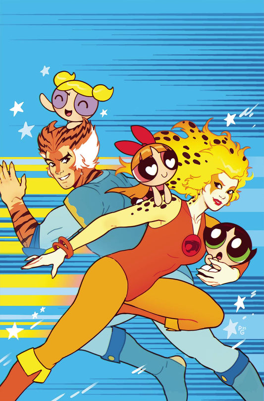 THUNDERCATS POWERPUFF GIRLS #3 CVR F GANUCHEAU METAL PREMIUM