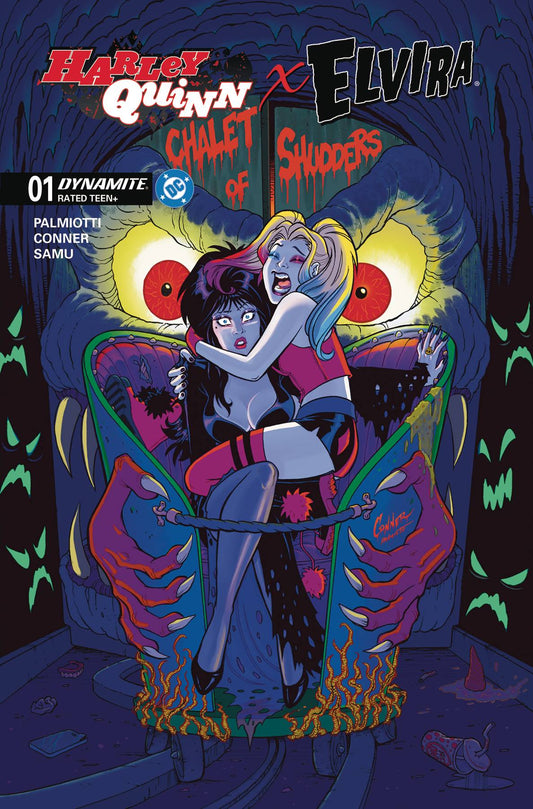 HARLEY QUINN X ELVIRA #1 CVR P 15 COPY INCV CONNER 2 FOIL (C