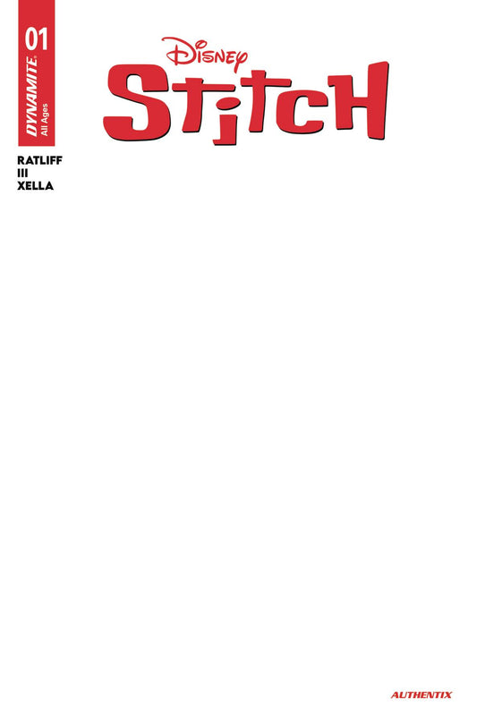 STITCH #1 CVR G BLANK AUTHENTIX