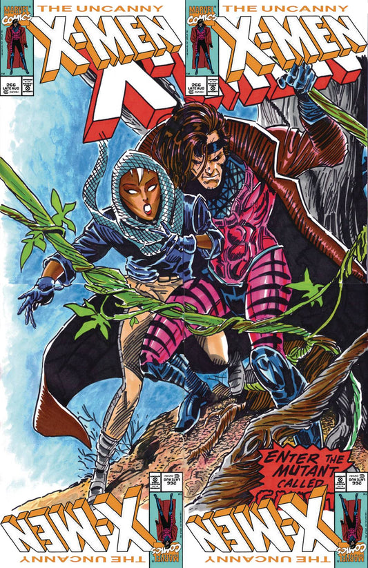 DF MARVEL CVR ART SGN & REMARK HAESER UNCANNY X-MEN #266 SKE