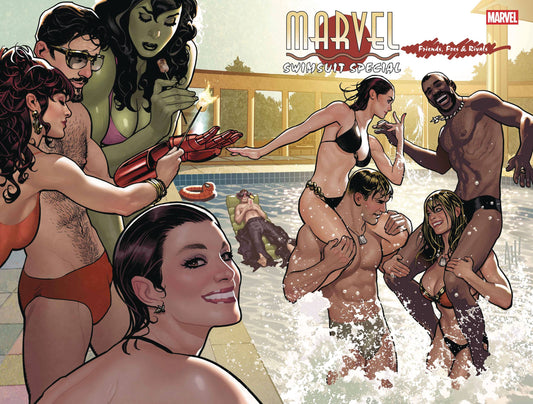 DF MARVEL SWIMSUIT SPECIAL FRIENDS FOES RIVALS #1 FLEECS SGN
