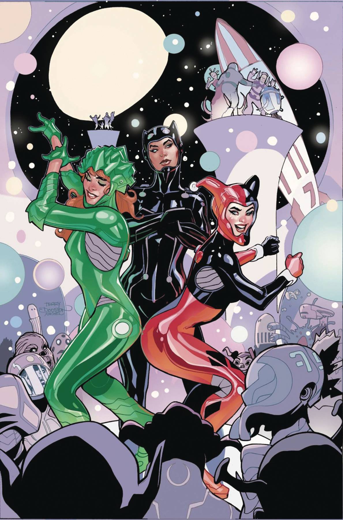 DF GOTHAM CITY SIRENS UNFIT FOR ORBIT #1 DODSON SGN (C: 0-1-